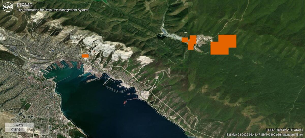 Fasilitas Minyak di Pelabuhan Krusial Laut Hitam Rusia Terbakar Pasca Serangan Drone